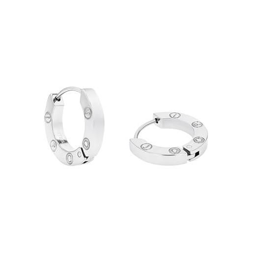 Collana Da Donna Mabina In Argento Con Charm A Forma Di Cornetto E Quadrifoglio 553390