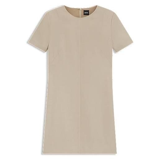 BOSS tubino in morbido crêpe, beige chiaro