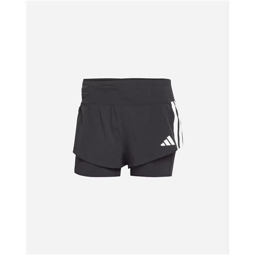 Adidas adizero 2in1 w - short running - donna - nero