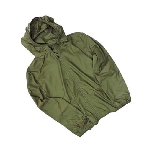 EGIDIO maxfort antivento uomo taglie forti - giubbotto leggero anti-vento e anti-pioggia con cappuccio (it, testo, 8xl, regular, regular, verde)