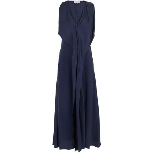 Victoria Beckham abito drappeggiato - blu
