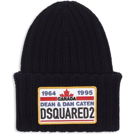 DSQUARED2 berretto a coste - nero