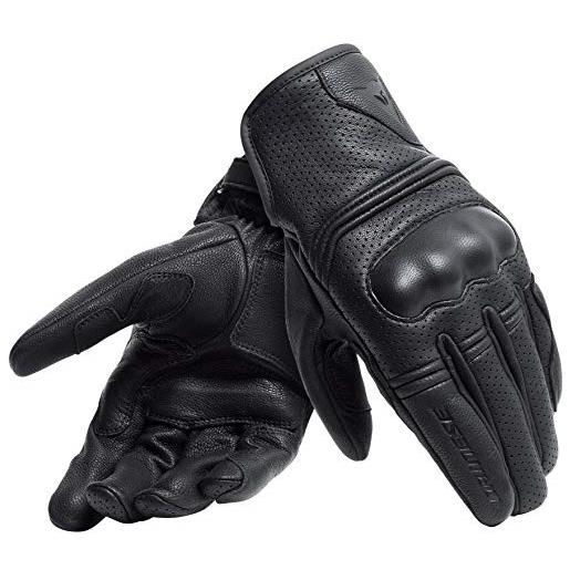 Dainese - corbin air unisex gloves, guanti da moto per uomo e donna, unisex, guanti moto in 100% pelle ovina, morbidi e resistenti con protezione nocche e palmo rinforzato, nero