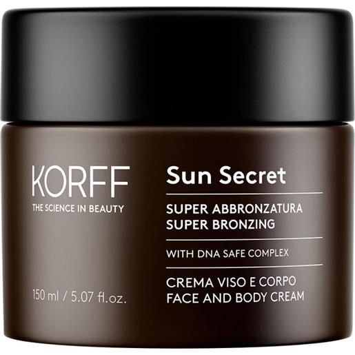 KORFF Srl korff sun secret crema viso corpo super abbronzatura 150ml