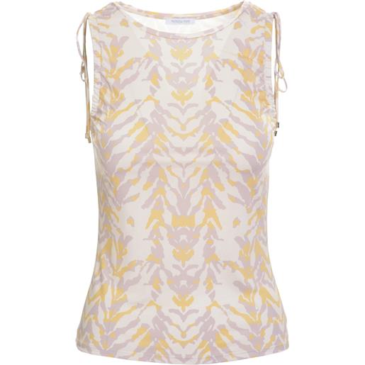 PATRIZIA PEPE top primavera/estate poliestere beige s
