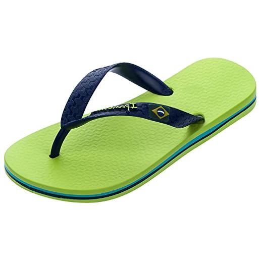 Ipanema clas brasil ii kids - infradito, green blue, 35/36 eu