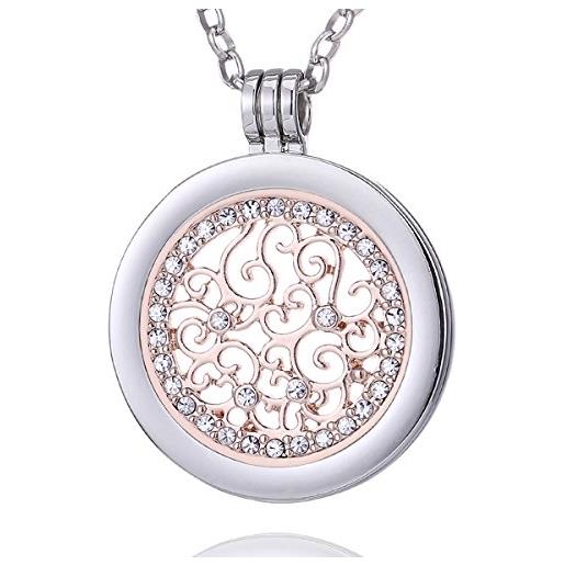 Ciondolo Morellato Collezione Drops, Acciaio Inox Con Cristalli, Forma Stella, Lunghezza 10,5 Mm