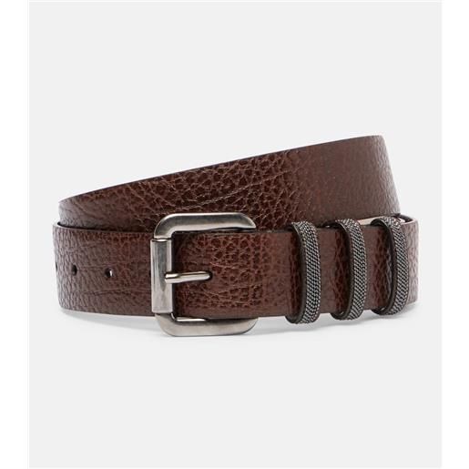 Brunello Cucinelli cintura monili in pelle
