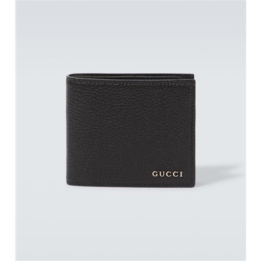 Gucci portafoglio in pelle con logo