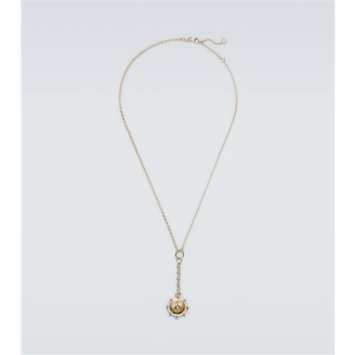 FoundRae collana spark love in oro 18kt con diamanti