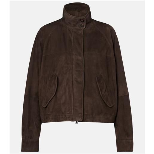 Brunello Cucinelli bomber in suede