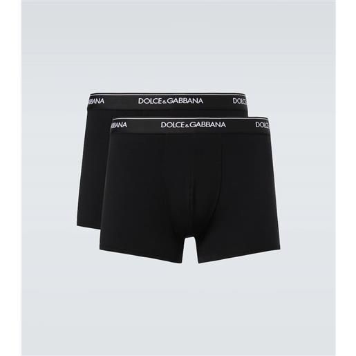 Dolce&Gabbana set di 2 boxer in misto cotone