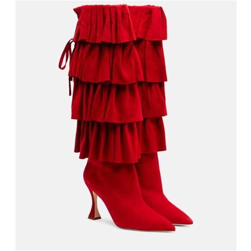 Manolo Blahnik stivali miralone 90 in suede