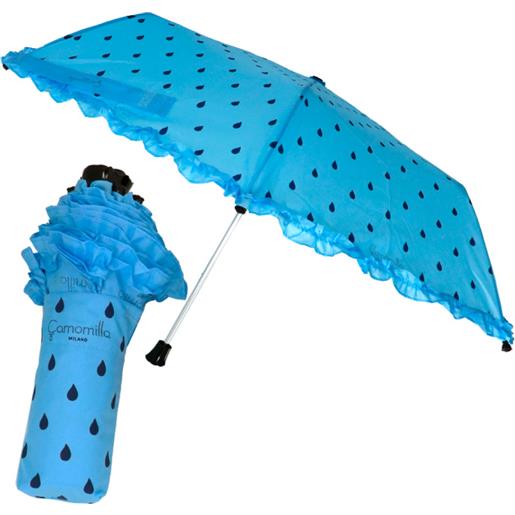 Camomilla ombrello mini w/fiocco rosa azzuro