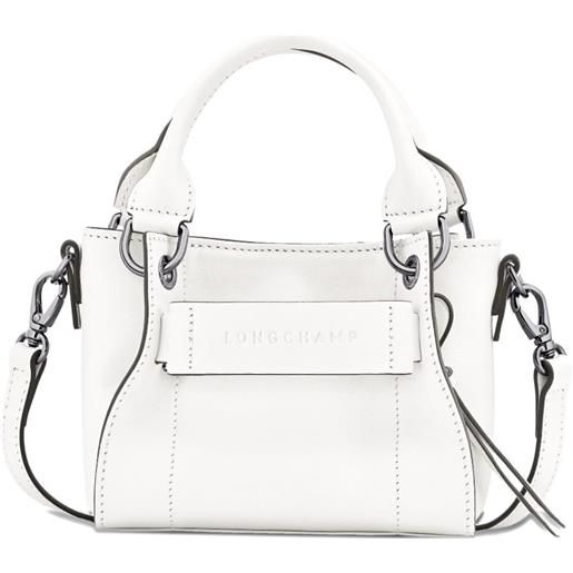 Longchamp borsa mini 3d - bianco