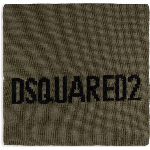 DSQUARED2 sciarpa in lana - verde