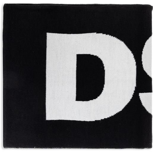 DSQUARED2 sciarpa con logo - nero