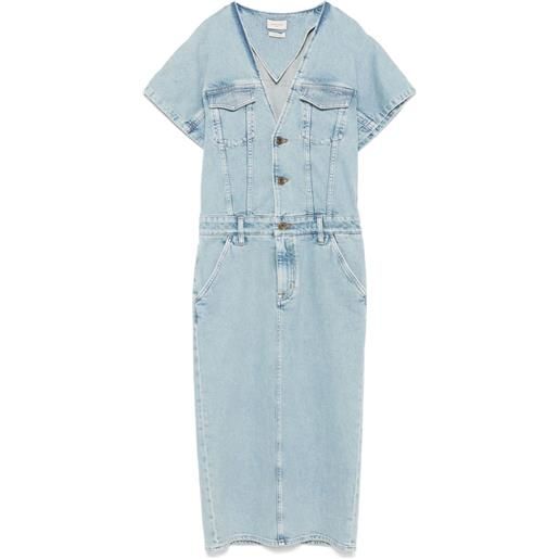 Jacob Cohën abito midi denim - blu