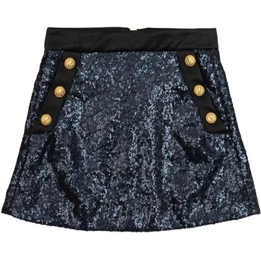 Balmain Kids gonna con paillettes - nero