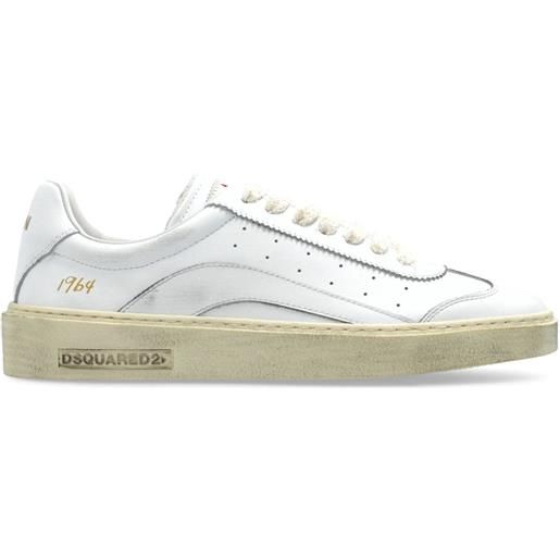 DSQUARED2 sneakers in pelle - bianco