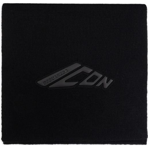 DSQUARED2 sciarpa in lana - nero