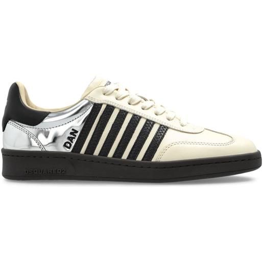 DSQUARED2 sneakers con inserti in pelle - toni neutri