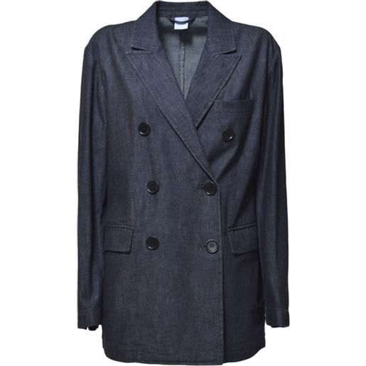 ASPESI blazer denim doppiopetto - blu