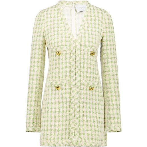Giambattista Valli abito stile blazer a quadri - verde