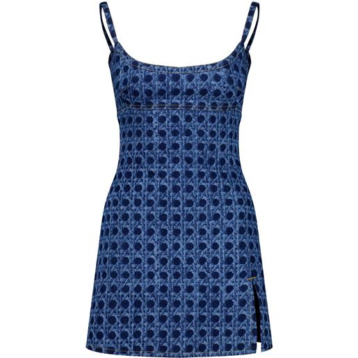 Giambattista Valli abito denim vienna straw - blu