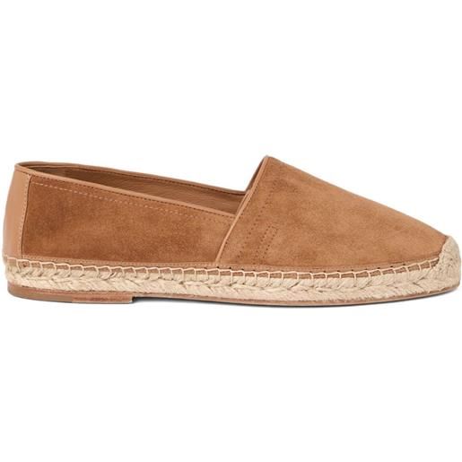 Brunello Cucinelli espadrilles in pelle scamosciata - marrone