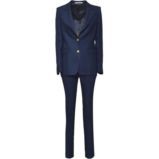 Tagliatore completo monopetto - blu