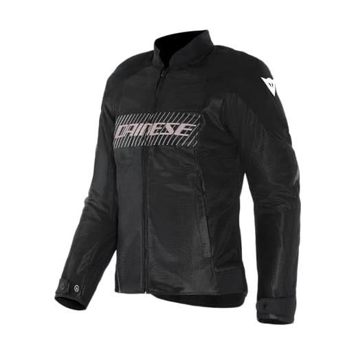 DAINESE - herosphere air tex jacket wmn, giacca moto in tessuto, ventilata e estiva, donna, nero/bianco/pesca, 52