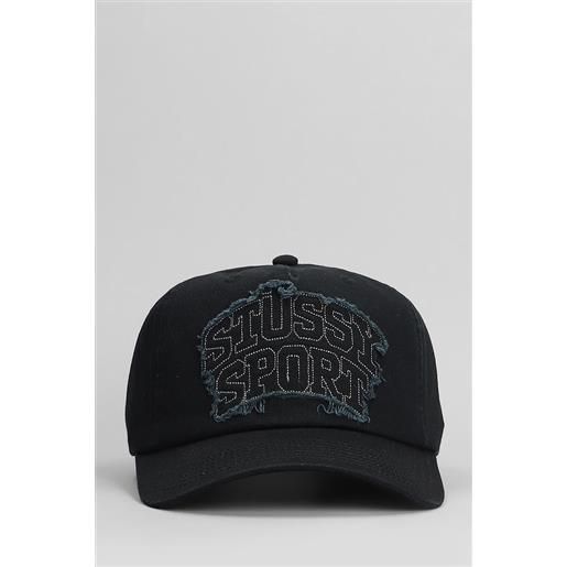 Stussy cappello in cotone nero