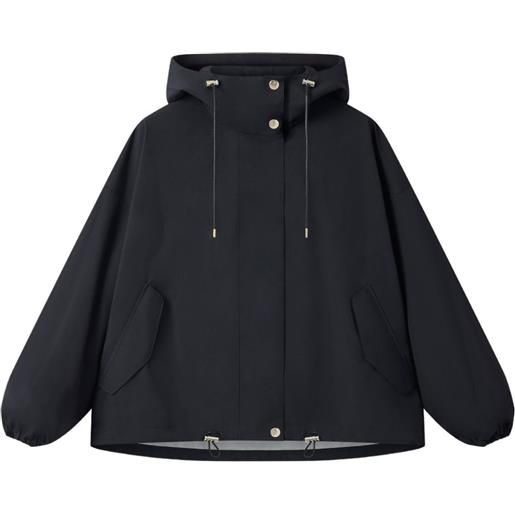 Mackintosh giacca skye con coulisse - nero