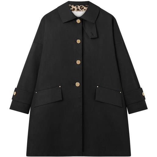 Mackintosh cappotto humbie con bottoni - nero
