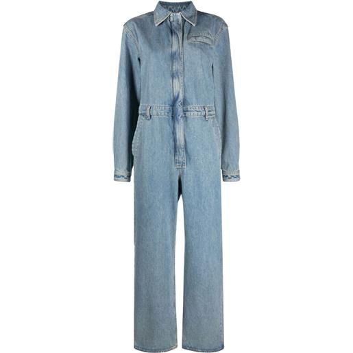 LouLou de Saison tuta intera denim panay - nero