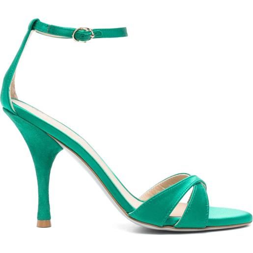 Roberto Festa sandali in pelle con tacco 100mm - verde