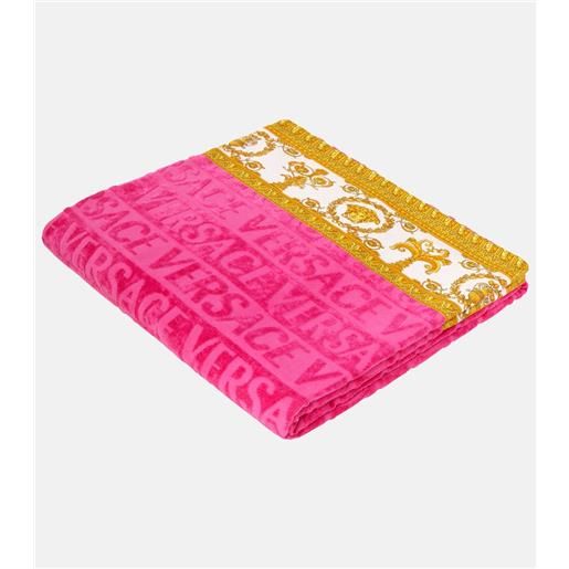 Versace Home telo mare versace allover in spugna di cotone