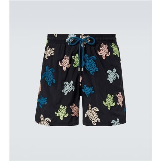 Vilebrequin costume da bagno mistral con ricamo