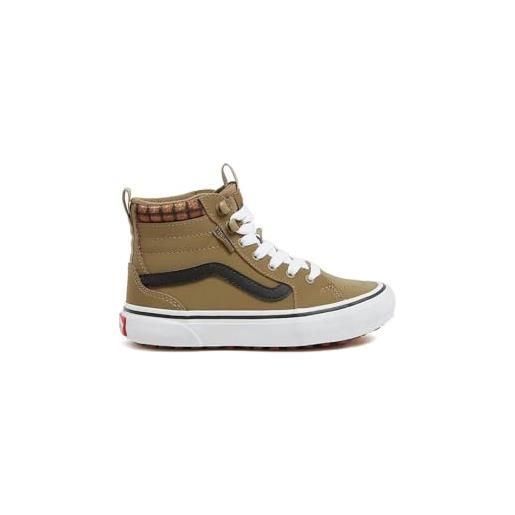 Vans filmore hi Vans. Guard, sneaker unisex - bambini e ragazzi, cozy plaid olive white, 33 eu