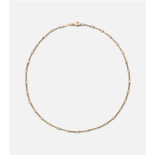 Melissa Kaye collana zea linked in oro 18kt con diamanti