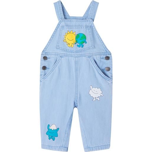 Stella McCartney Kids baby - salopette di jeans con stampa