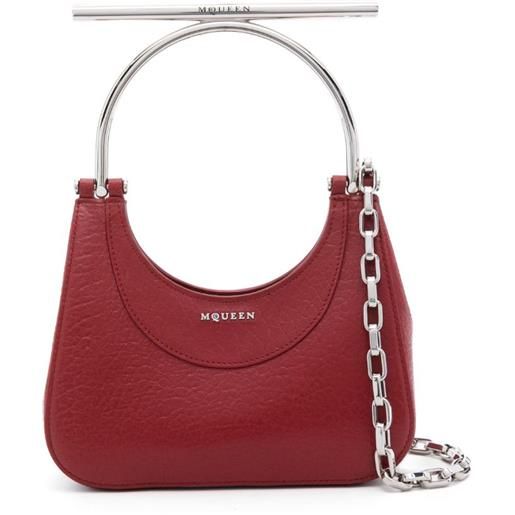 Alexander McQueen borsa t-bar mini - rosso