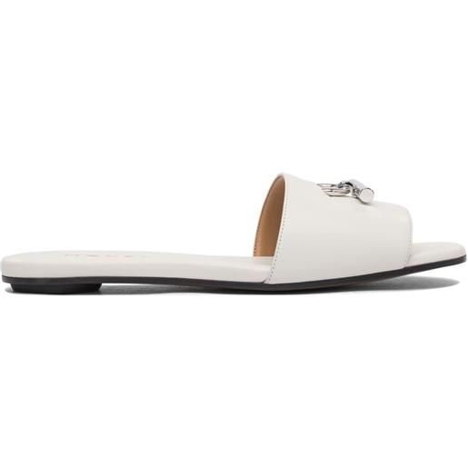Alexander McQueen sandali con cinturino a t - bianco