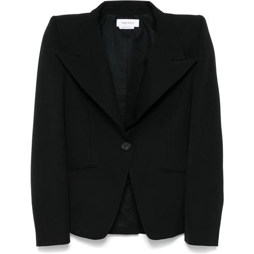 Alexander McQueen giacca con design a incrocio - nero