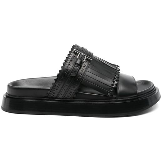 Alexander McQueen sandali a gabbia - nero