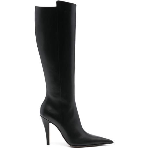 Alexander McQueen stivali birdee 105mm - nero