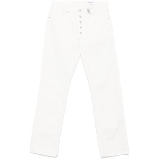 Alexander McQueen jeans con taglio a vivo - bianco