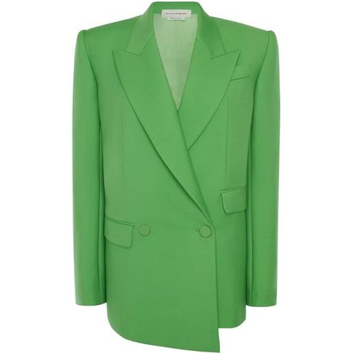 Alexander McQueen blazer doppiopetto - verde