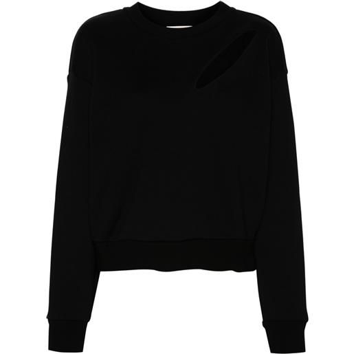 Alexander McQueen felpa con dettaglio cut-out - nero